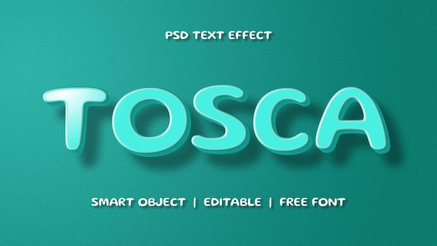 Tosca PSD Text-Effekt bearbeitbar