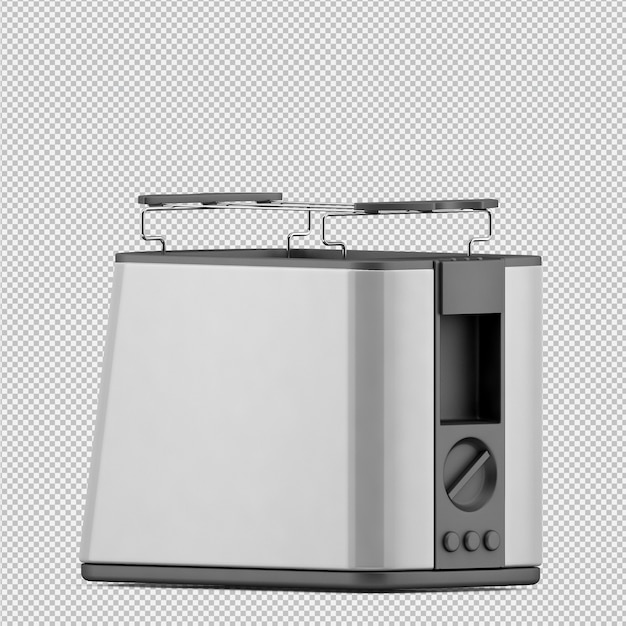Tostadora isométrica render 3D