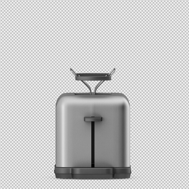 Tostadora isométrica render 3D