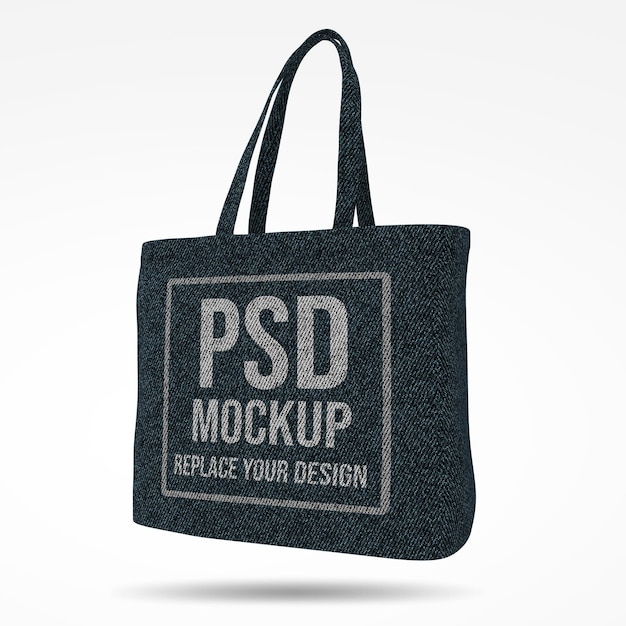 tote bag 3d rendering mockup design