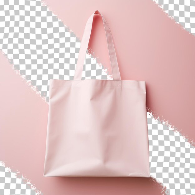 PSD tote saco em um fundo transparente para mockup