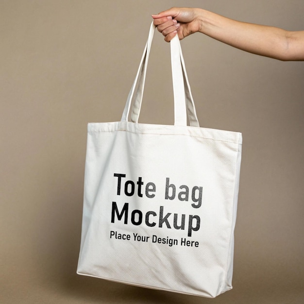 Tote-Taschen-Mockup zur Hand