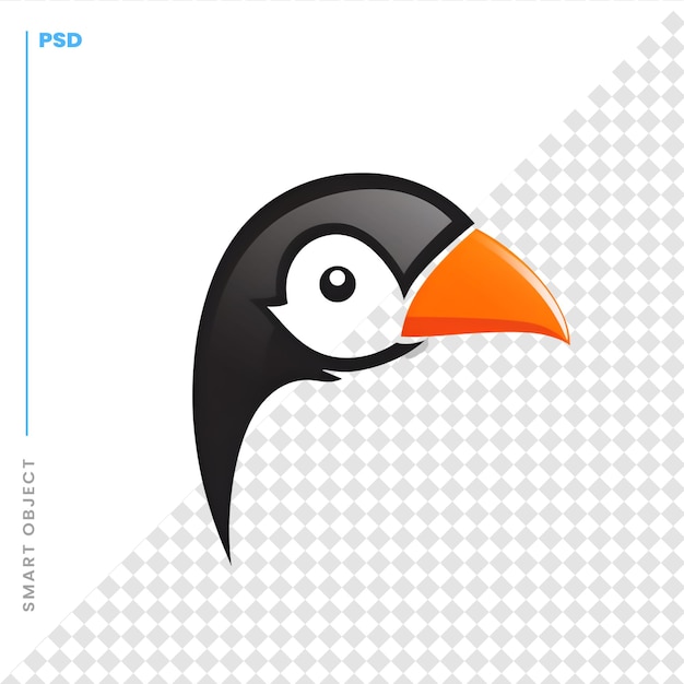 PSD toucan bird logo template vecteur icône illustration design eps 10