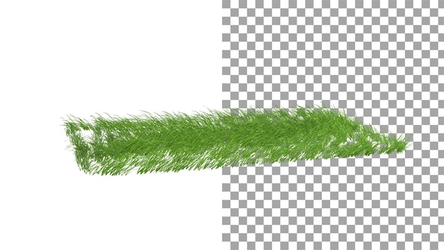 PSD touffe d'herbe sans rendu 3d d'ombre