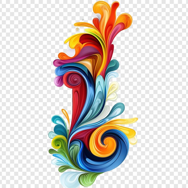 PSD des tourbillons abstraits et colorés