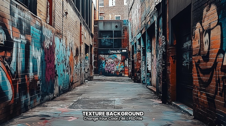 PSD les touristes à hosier lane, l'une des plus célèbres rues d'art de rue de melbourne.