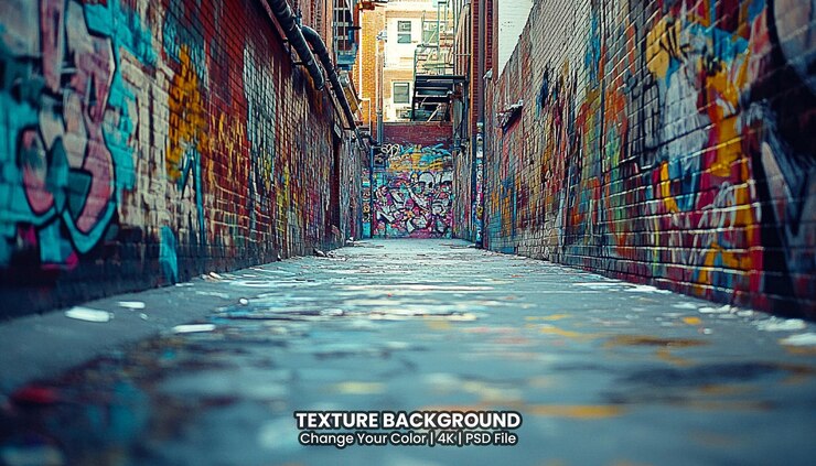 PSD les touristes à hosier lane, l'une des plus célèbres rues d'art de rue de melbourne.