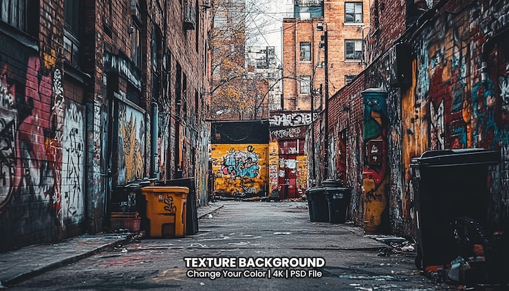 PSD les touristes à hosier lane, l'une des plus célèbres rues d'art de rue de melbourne.