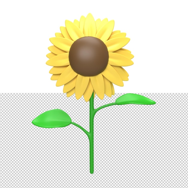 tournesol. rendu 3D