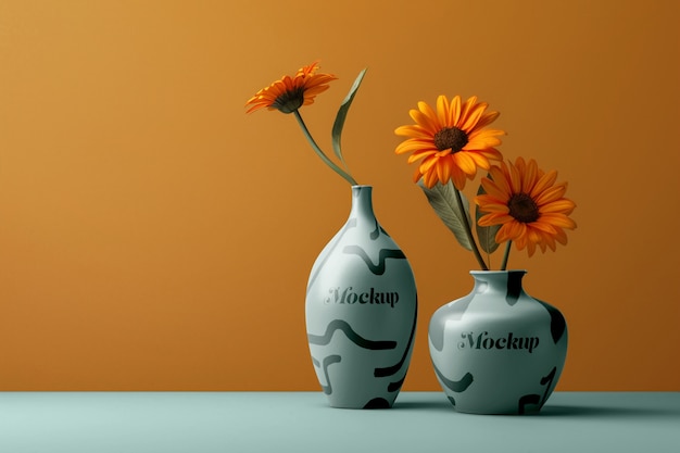 Des Tournesols Dans Une Maquette De Vase