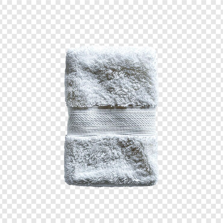 PSD towel isolated on transparent background