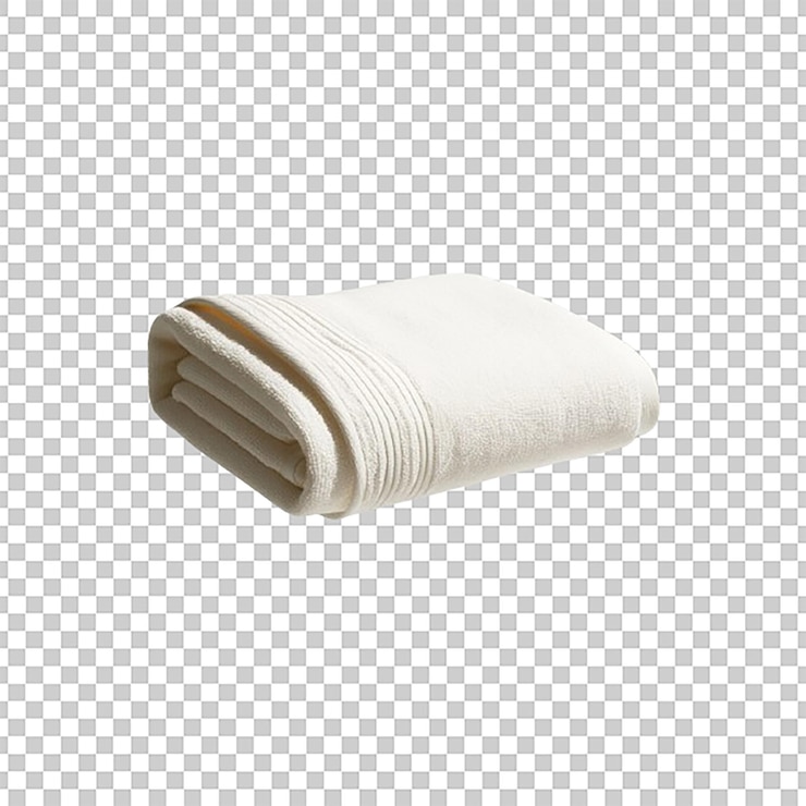 PSD towel isolated on transparent background
