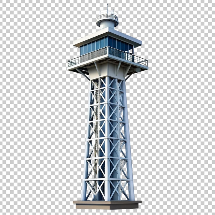 PSD tower on transparent background
