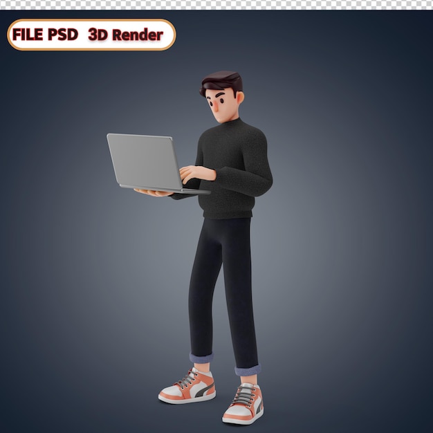 trabajador de pie