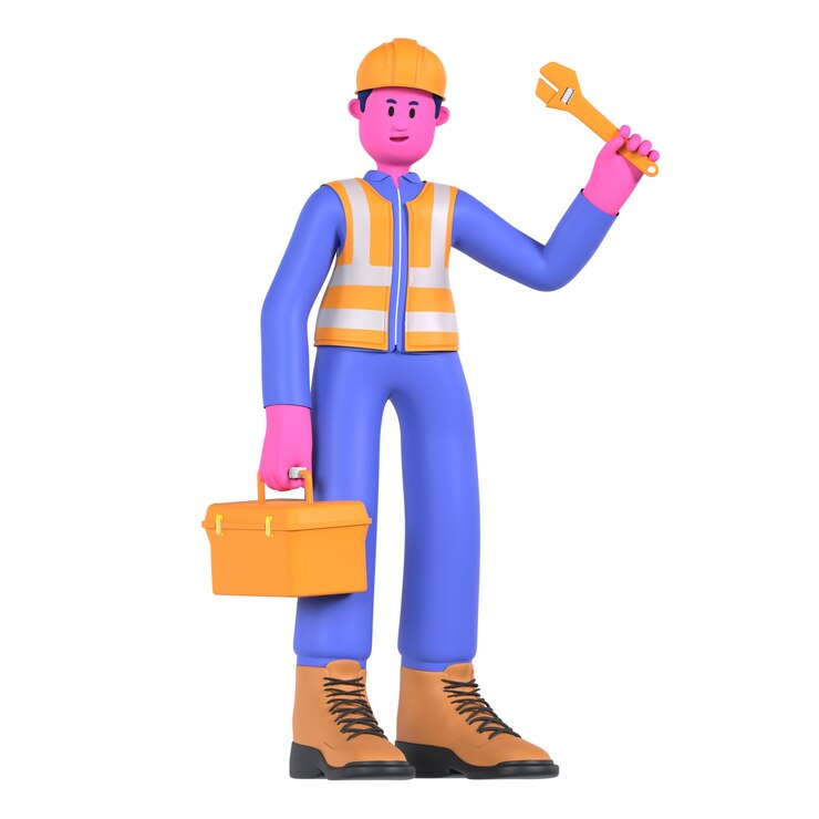 PSD trabajadores de la industria de la construcción
