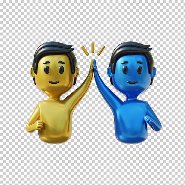 trabajo en equipo, 3d, icono, ilustración
