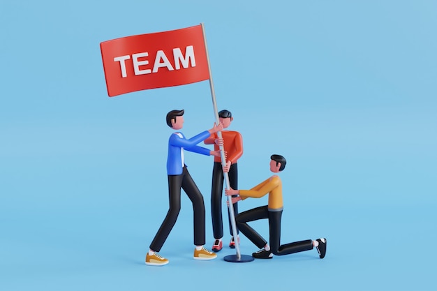 Trabajo en equipo Concepto Estrategia de éxito Cooperación y colaboración