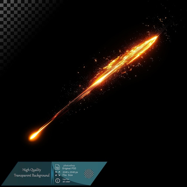 Traccia della cometa di fuoco