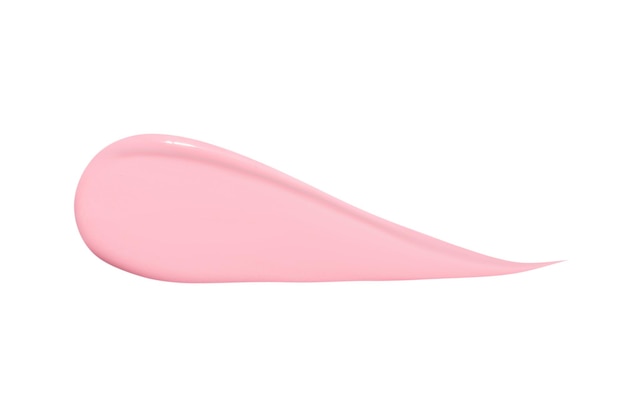 Traço de tinta rosa pastel em um fundo em branco, png