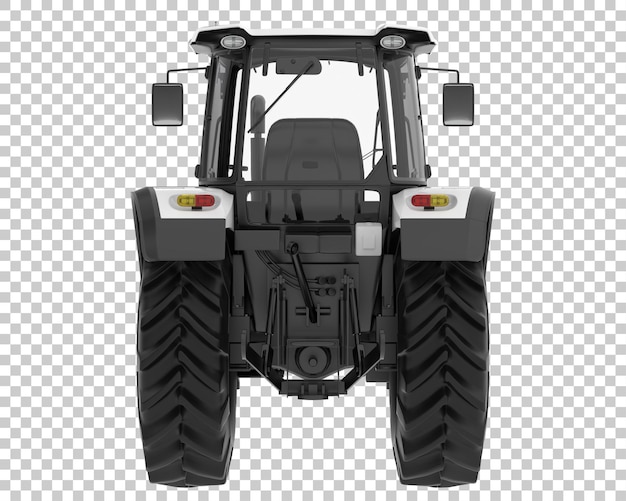 Tracteur Sur Fond Transparent Illustration De Rendu 3d