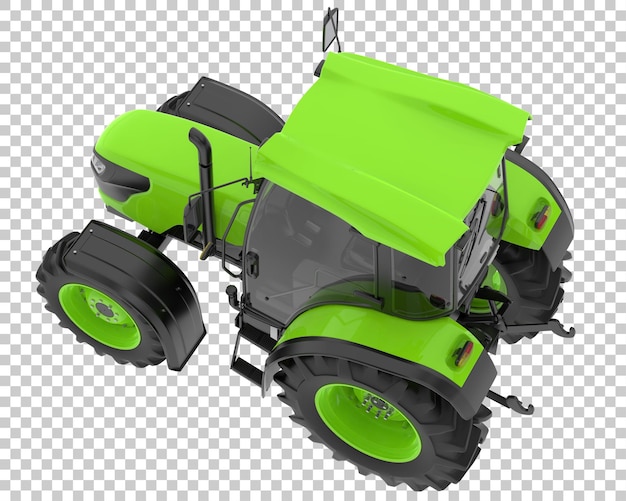 PSD tracteur sur fond transparent illustration de rendu 3d