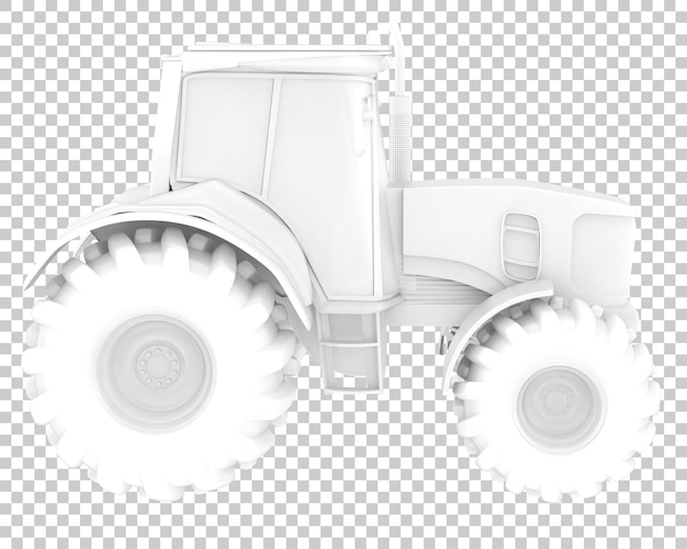 PSD tracteur sur fond transparent illustration de rendu 3d