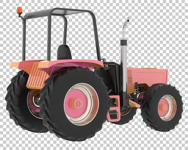 PSD tracteur sur fond transparent illustration de rendu 3d