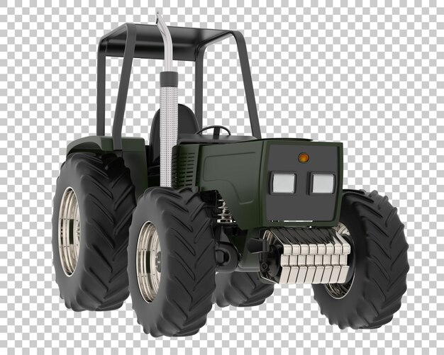 PSD tracteur sur fond transparent illustration de rendu 3d