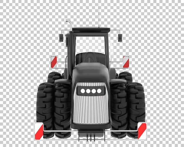 PSD tractor grande sobre fondo transparente ilustración de renderizado 3d