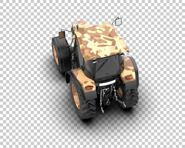 tractor isolated on background 3d rendering illustration