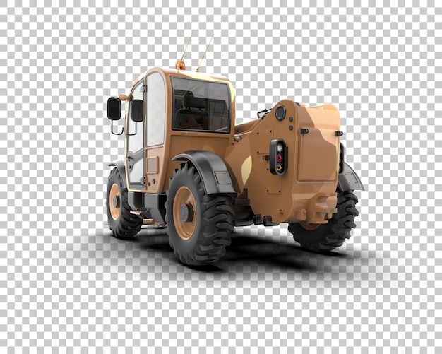 tractor isolated on background 3d rendering illustration
