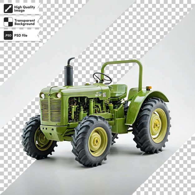 PSD un tractor verde con la palabra tractor en él