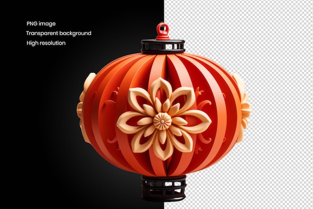 PSD tradição brilhante lanterna de ano novo chinês 3d