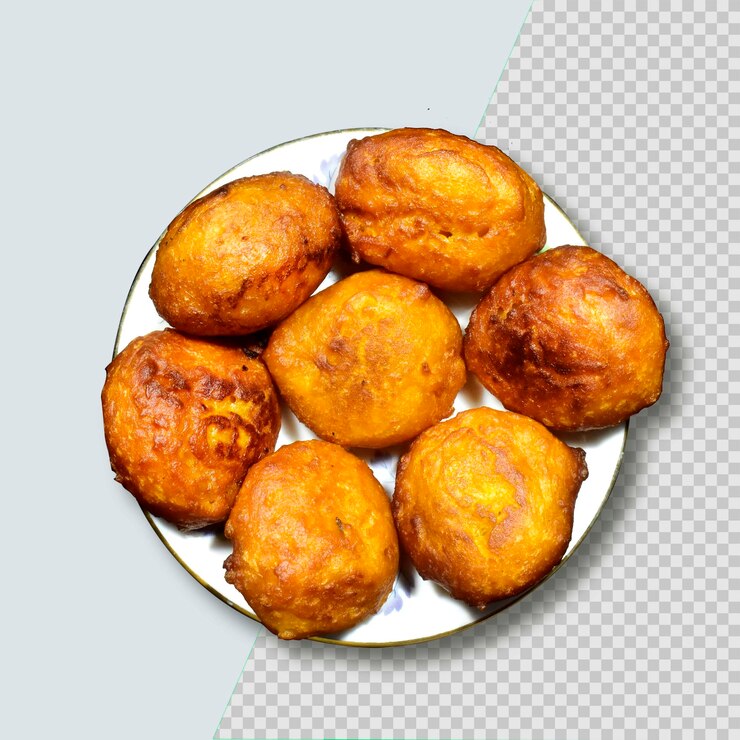 PSD tradicional delicioso bolo crocante frito isolado psd