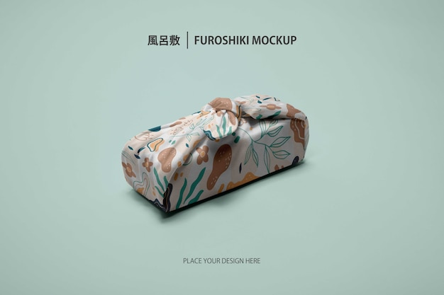 Tradicional pano de embrulho furoshiki