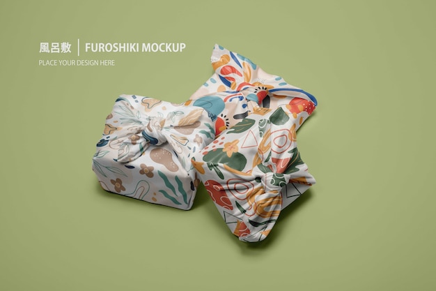 Tradicional pano de embrulho furoshiki