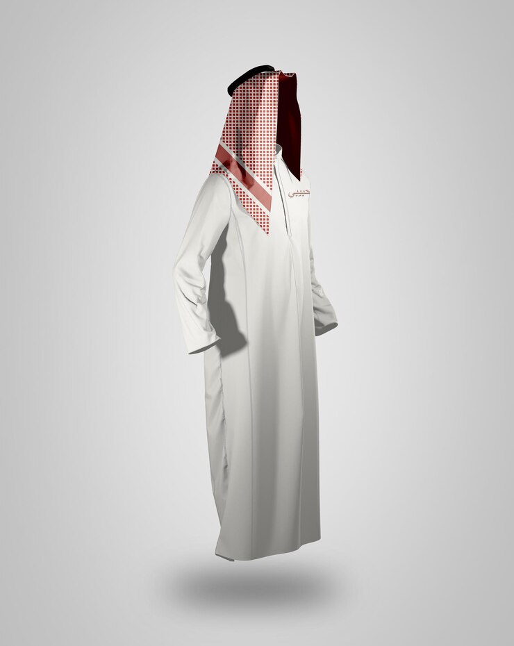 PSD traditional saudi arabian thobe and ghutra