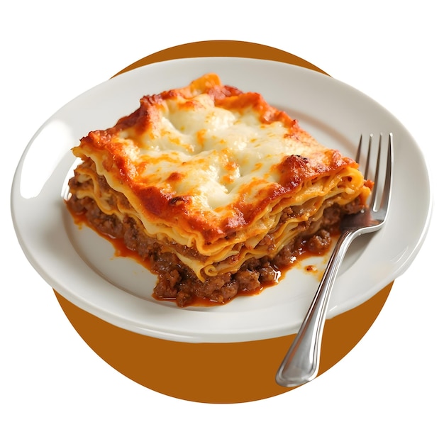 Traditionelle Lasagne, isoliert auf durchsichtigem Hintergrund Lasagne png