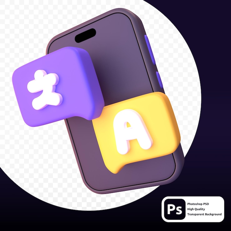 PSD traducir en renderizado 3d para presentación o web de activos gráficos