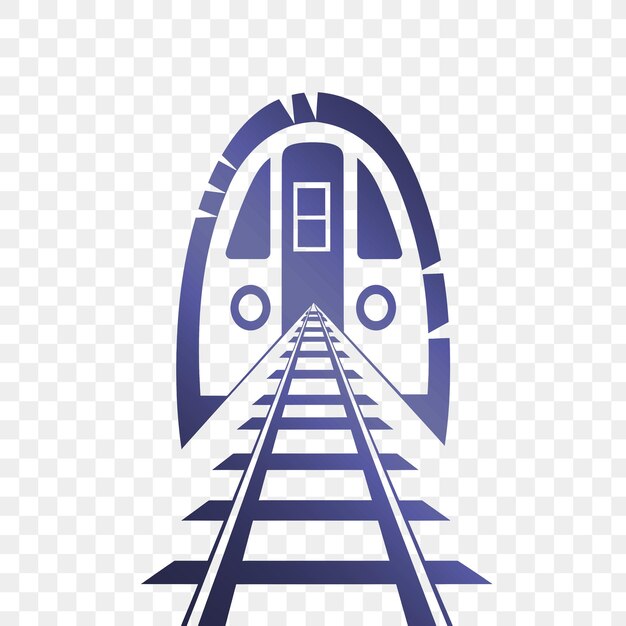 PSD un train bleu et blanc avec la porte ouverte