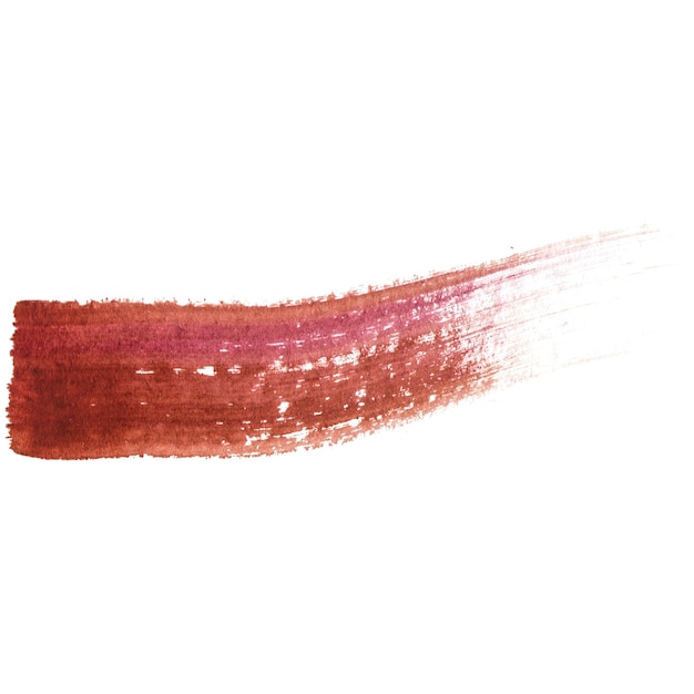Un trait de pinceau peint à l'aquarelle, un élément de conception dessiné à la main isolé sur un fond transparent