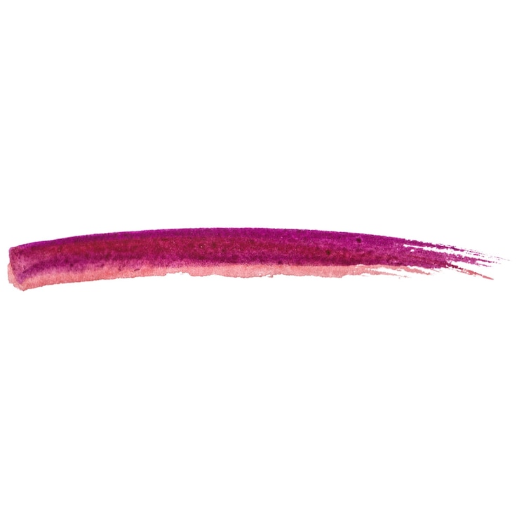 PSD un trait de pinceau peint à l'aquarelle, un élément de conception dessiné à la main isolé sur un fond transparent