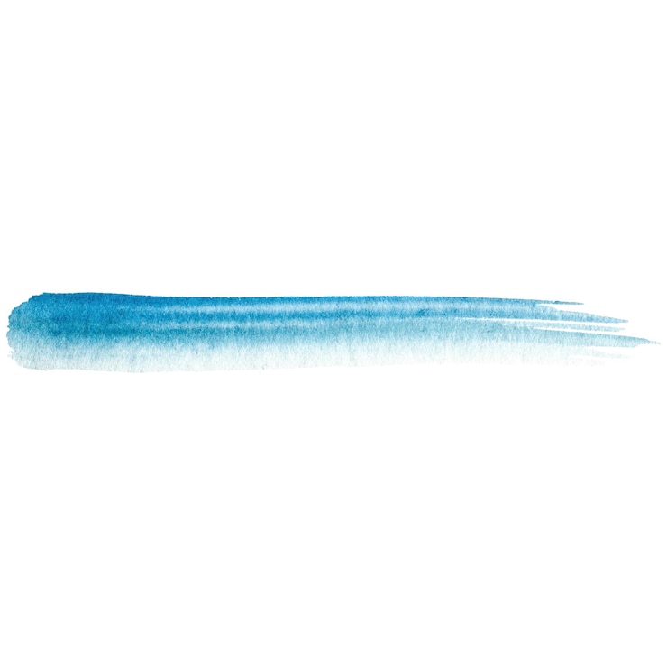 PSD un trait de pinceau peint à l'aquarelle, un élément de conception dessiné à la main isolé sur un fond transparent