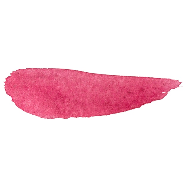 Un trait de pinceau peint à l'aquarelle, un élément de conception dessiné à la main isolé sur un fond transparent