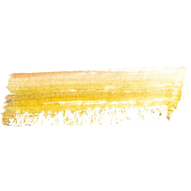 Un trait de pinceau peint à l'aquarelle, un élément de conception dessiné à la main isolé sur un fond transparent