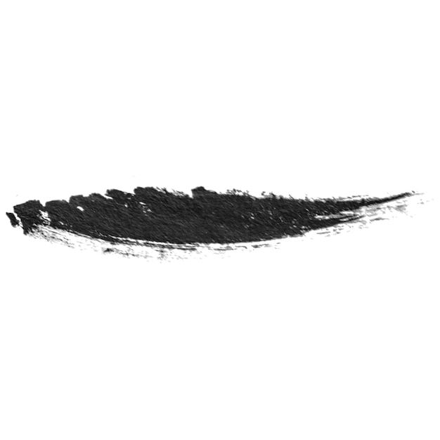 Un trait de pinceau peint à l'aquarelle, un élément de conception dessiné à la main isolé sur un fond transparent