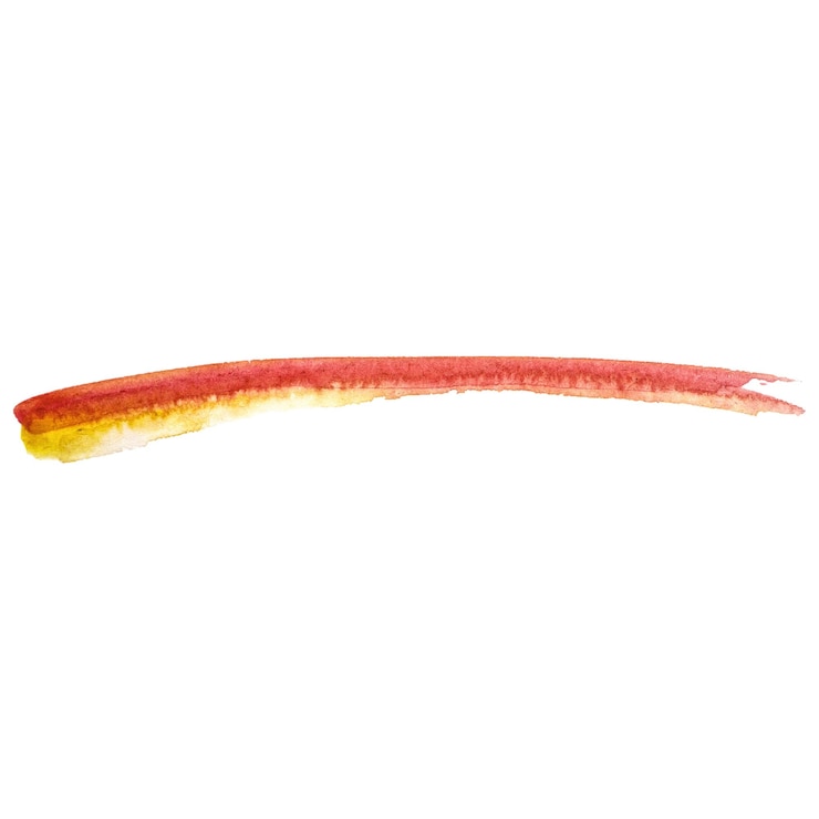PSD un trait de pinceau peint à l'aquarelle, un élément de conception dessiné à la main isolé sur un fond transparent