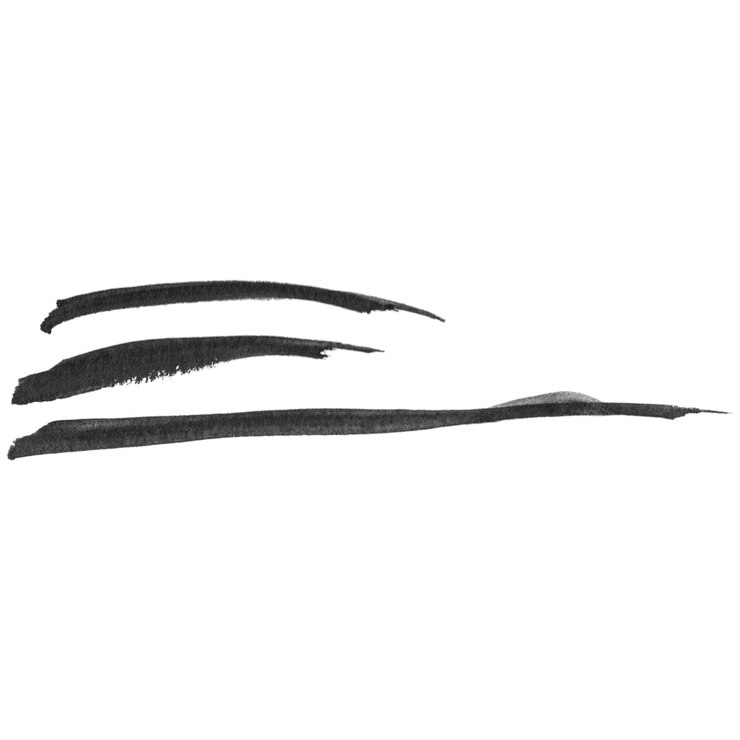 PSD un trait de pinceau peint à l'aquarelle, un élément de conception dessiné à la main isolé sur un fond transparent