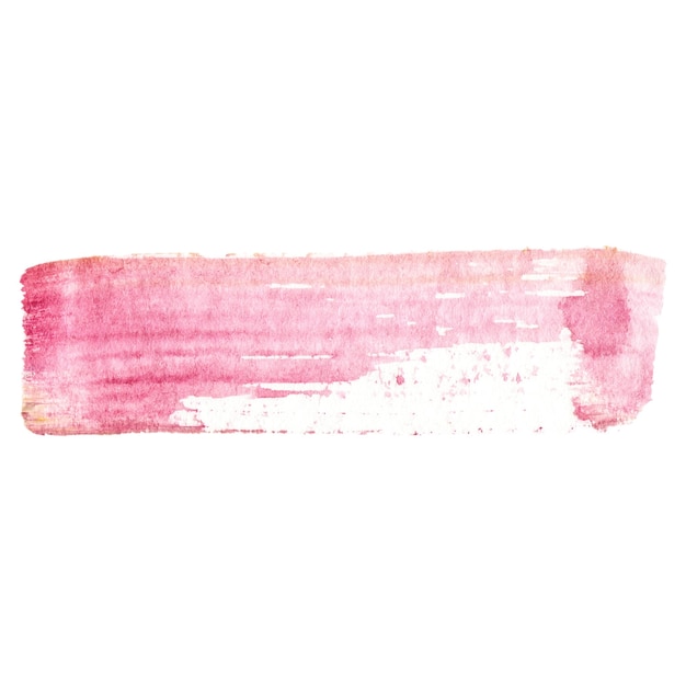 Un trait de pinceau peint à l'aquarelle, un élément de conception dessiné à la main isolé sur un fond transparent