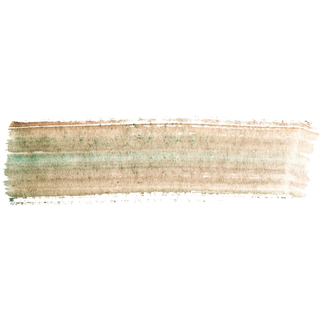 Un trait de pinceau peint à l'aquarelle, un élément de conception dessiné à la main isolé sur un fond transparent